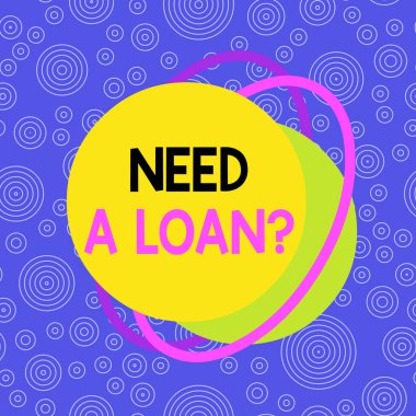 El yazısı yazısının bir kredi sorusuna ihtiyacı var. Kavram, beklenen paraya ihtiyacı olduğu anlamına gelir. Faiziyle birlikte geri ödenmelidir. Eşitlenmemiş biçim şekli nesne ana hatları çok renkli tasarım..