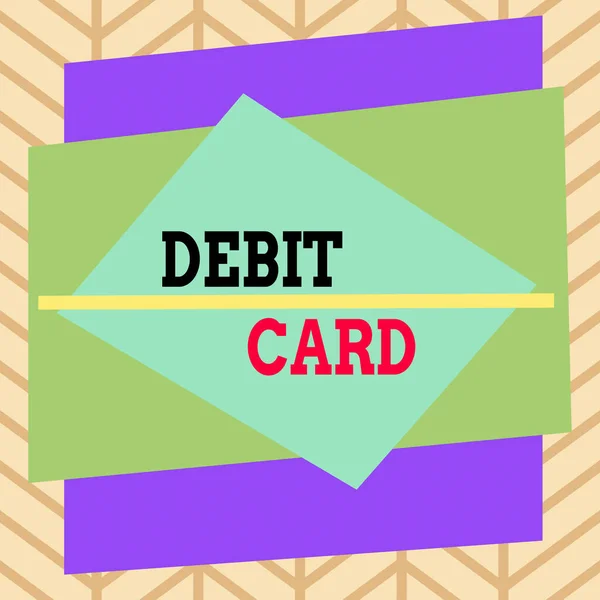 글씨체 문자 해독 카드. 액자로 부터 직접 돈을 인출하는 개념 의미 카드는 비대칭적 인 비대칭 형태 형식 오브젝트 윤곽을 나타내는 계좌를 확인하는 것입니다. — 스톡 사진