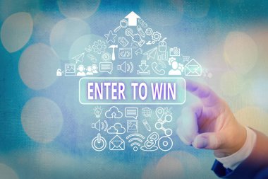 El yazısı metin yazma Kazanmak için girin. Kavram anlamı ödül veya kazanma şansı için bir değer alışverişi.