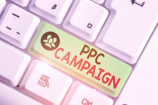 Word writing text Ppc Campaign. Business concept for use PPC in order to promote their products and services. — Stockfoto