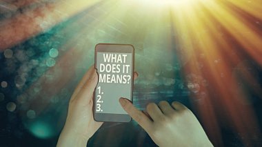 El yazısı metin yazma Ne Anlama Geliyor Soru. Kavram anlamı bir şey söyledi ve anlamıyorum anlam soran.