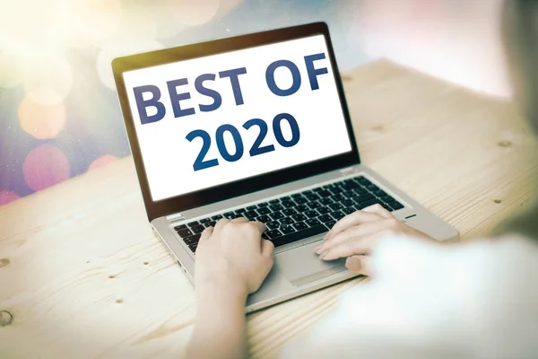 Word writing text Best Of 2020. Üzleti koncepció nagy és csodálatos dolgok és események történt 2020-ban. — Stock Fotó