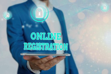 El yazısı metin çevrimiçi kayıt. İnternet üzerinden üye olmak ya da kayıt yapmak için kullanılan anlam sistemini kavra.