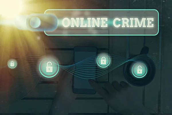 Текст онлайн Злочин. Бізнес-концепція злочинності або незаконна онлайн-діяльність, здійснена в Інтернеті.. — стокове фото