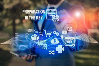 Anahtar, hazırlığın ne olduğunu gösteren mesaj işareti. Kavramsal fotoğraf hataları azaltır ve faaliyetleri kısaltır.