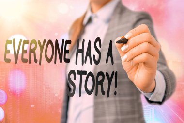 Kelime yazma metninde herkesin bir hikayesi vardır. Birinin hayatında ya da kariyerinde geçmişteki olayların hesabı için iş kavramı.