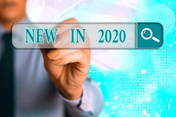 Текст написання слів Новий 2020 рік. Концепція бізнесу для чого очікуватиме або нове творіння 2020 року . — стокове фото