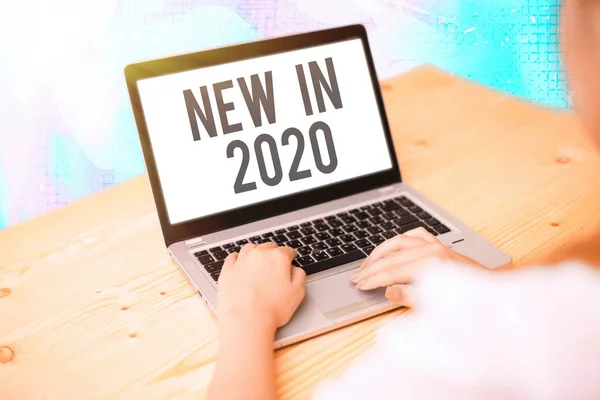 Текст, що показує Новий 2020 рік. Концептуальна фотографія чого очікуватиме або нове творіння на 2020 рік . — стокове фото