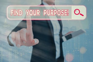 Amacınızı Bul'u gösteren not yazma. Bir şey yapılır ya da hala var olan iş fotoğrafı vitrine.