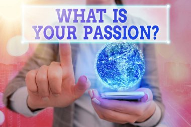 Tutkunuz Sorusu 'nu yazan el yazısı metni. Kavram, NASA 'nın sağladığı bu görüntünün güçlü ve zar zor kontrol edilebilen duygularını sormaktır..