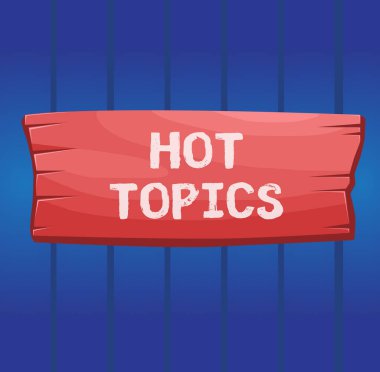 Hot Topics 'i gösteren not yazılıyor. Bir çok gösterilen iş fotoğrafı gösterimi konusu ahşap şekilli ahşap şekilli dikdörtgen hakkında tartışıyor ve tartışıyorlar..