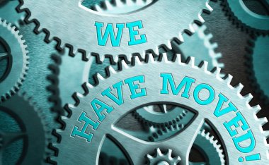 Kavramsal el yazısı, taşındığımızı gösteriyor. İş fotoğrafı gösterimi bir konuttan başka bir yere taşınacak.