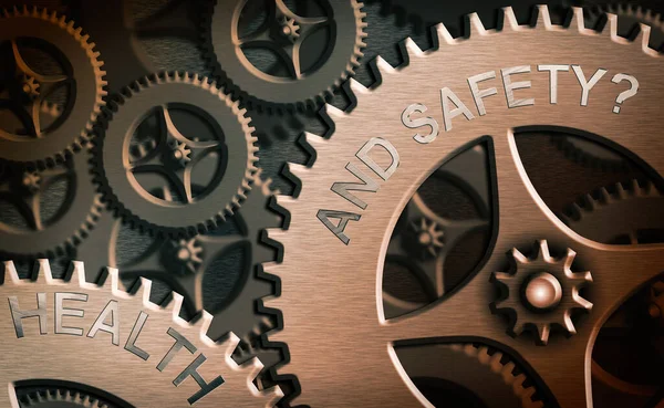 Nota de redação mostrando Saúde e Segurança. Foto de negócios mostrando procedimentos destinados a prevenir acidentes no local de trabalho . — Fotografia de Stock