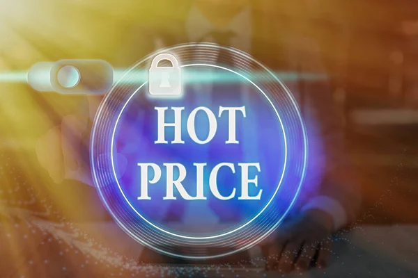 Palavra escrita texto Hot Price. Conceito de negócio para comprador ou vendedor pode obter algo para um produto vendido ou comprar . — Fotografia de Stock