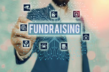 El yazısı metinleri, bağış toplama. Kavram, belirli bir amaç için para toplama veya üretme eylemi anlamına gelir.