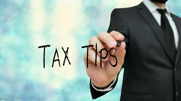 Word writing text Tax Tips. Business concept for compulsory contribution to state revenue levied by government. — Stock Photo, Image