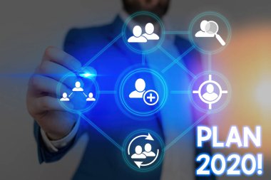 Kelime yazma planı 2020. Ayrıntılı teklif için iş konsepti gelecek yıl bir şeyler başaracak..