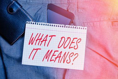 El yazısı metni Soru Anlamı Anlamı. 