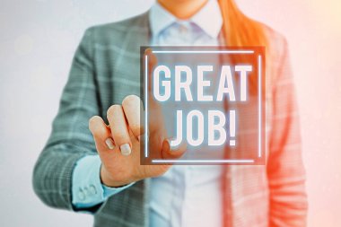 El yazısı harika bir iş. Anlamı, birine iyi bir şey yaptığını söylemek..