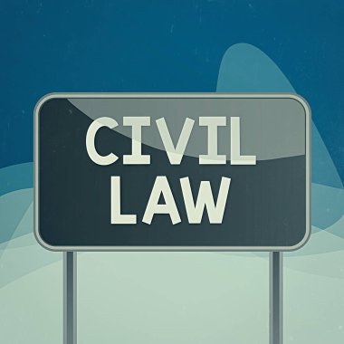 Medeni hukuku gösteren bir not yazıyorum. Topluluk üyeleri arasındaki özel ilişkilerle ilgili iş fotoğrafı gösterme yasası. Metalik çubuk boş panel tahtası renkli arka plan iliştirilmiş.