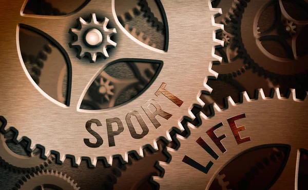 Teksten van Sport Life. Conceptuele foto Fond van sport of andere buitenactiviteiten Fysiek actief. — Stockfoto