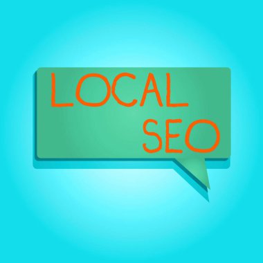 Seo 'yu gösteren bir not yazıyorum. İş fotoğrafı gösterimi web sitenizi yerel bir izleyici için daha iyi sıralamaya uygun hale getirir Dikdörtgen biçiminde Somut renk Yarıtonlu Gölge ile Boş Konuşma Baloncuğu.