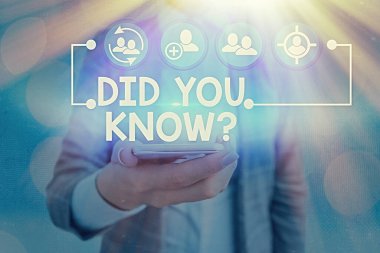 Sen Biliyormissin Sorusu gösteren kavramsal el yazisi. Birisine gerçeği veya olayı bilip bilmediğini sorduğunuzda çekilen iş fotoğrafı.