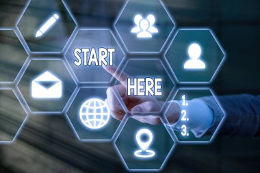 El yazısı metin yazımı Buradan başla. Kavram, birine bunun başlangıç noktasından varış noktasına gideceğini söylemek demektir..