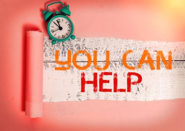 You Can Help 'i gösteren bir not yazıyorum. İş fotoğrafçılığı resmi ya da uyumlu bir şey yaparak sorunlu bir hedefe ulaşın.