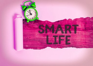 Akıllı Yaşamı gösteren kavramsal el yazısı. İş fotoğrafı gösterme yaklaşımı önleme ve yaşam tarzları çerçevesinden kavramsallaştırıldı.