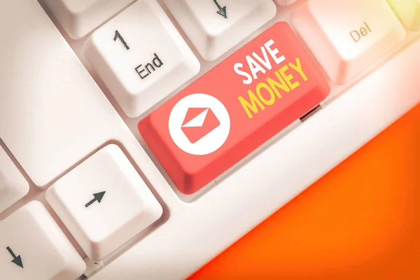 Word writing text Save Money. Business concept for store some of your cash every month to use them sometime later. — Stock Photo, Image