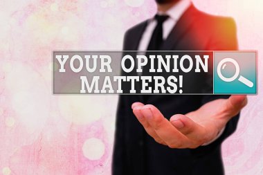 Sizin Görüş Konularda gösteren kavramsal el yazısı. İş fotoğrafı metin sadece söylenmiş bir şey ile aynı fikirde olmadığını göstermektedir.