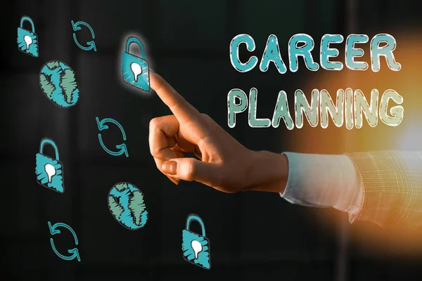 Woord schrijven tekst Carrière Planning. Business concept voor het strategisch plannen van uw carrièredoelen en het succes van het werk. — Stockfoto