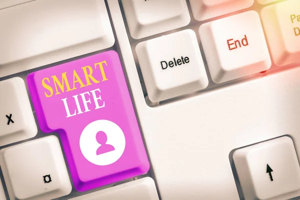 Scrivere testi a mano Smart Life. Concetto che significa approccio concettualizzato da un quadro di prevenzione e stili di vita . — Foto Stock