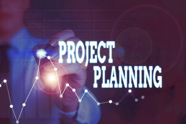 Proje Planlama 'yı gösteren bir not yazıyorum. İş fotoğrafı gösterme planı ve daha sonra proje dahilinde ilerleme raporu.