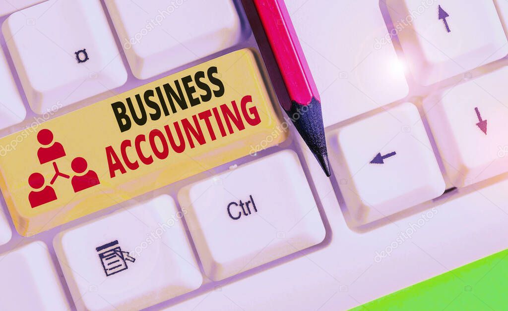 Text sign showing Business Accounting. Conceptual photo interpreting and presenting of financial information.