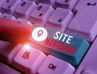 Kelime yazma sitesi bakımı. Web sitesini güvenli tutmak için iş konsepti güncellenmiş çalıştırma ve hatasız.