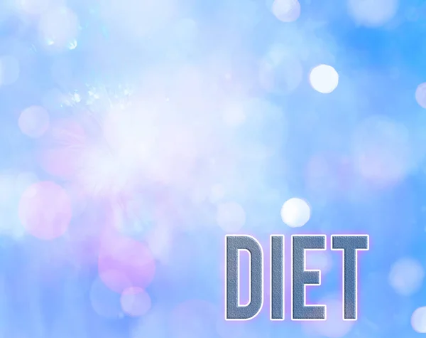 A kézírás szöveg írása diéta. Fogalom jelentése egészséges életmód csökkenti élelmiszer-bevitelt vegetáriánus nincs koleszterin. — Stock Fotó