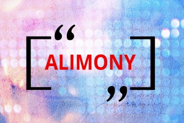 Bağımlılığı gösteren kavramsal el yazısı. İş fotoğraflarından elde edilen para, mahkeme karısına ya da kocasına mahkeme kararıyla ödenmiş..