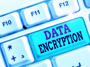 El yazısı metin veri şifrelemesi. Kavram, verilerin sıkıştırma veya güvenlik için koda dönüştürülmesi anlamına gelir.