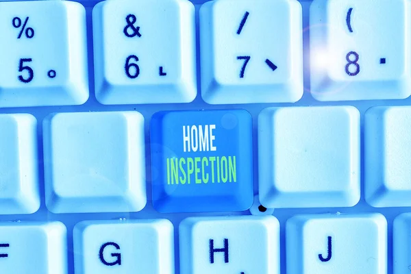 Word writing text Home Inspection. Business concept for noninvasive examination of the condition of a home.