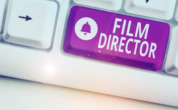 Word writing text Film Director. Business concept for a demonstrating who is in charge of making and directing a film. — Stockfoto