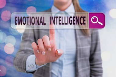 Duygusal Zeka 'nın el yazısı. Kişisel ve Sosyal Farkındalık kavramı ilişkileri iyi idare eder.