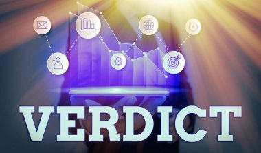 El yazısı, metin hükmü. Kavram, bir sivil veya ceza davasında gerçek bir konu hakkında karar anlamına gelir.