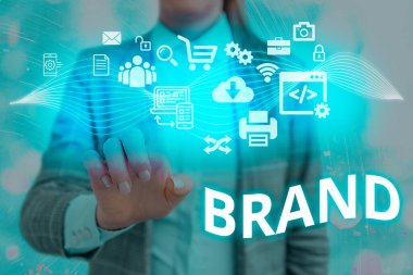 Word metin yazma marka. Belirli bir ad altında bir şirket tarafından üretilen ürün türü için iş kavramı.