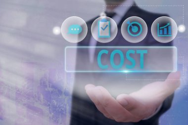 Kelime yazma masrafı. İş konsepti, satın aldığınız ya da gösteriş yaptığınız bir ürün için genellikle ödediğiniz miktar..