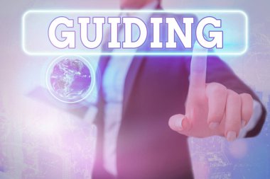 Kılavuzu gösteren bir not yazıyorum. Birine zor bir şeyi nasıl yapacağını göstermek için iş fotoğrafı sergisi NASA tarafından desteklenen bu görüntünün elementlerini gösterir.