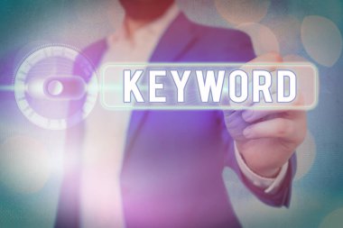 Kelime yazma metni anahtar kelime. Büyük öneme sahip bir kod kavramının anahtarı olan kelime için iş kavramı.