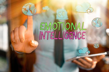 Duygusal Zeka 'nın el yazısı. Kişisel ve Sosyal Farkındalık kavramı ilişkileri iyi idare eder.