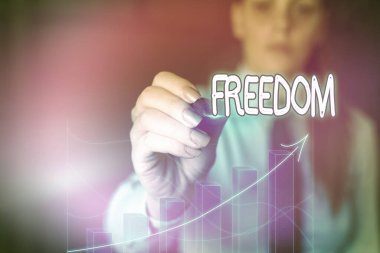 El yazısı Özgürlük metni. Hapis ya da fiziksel kısıtlama yerine özgürlük kavramının anlamı.